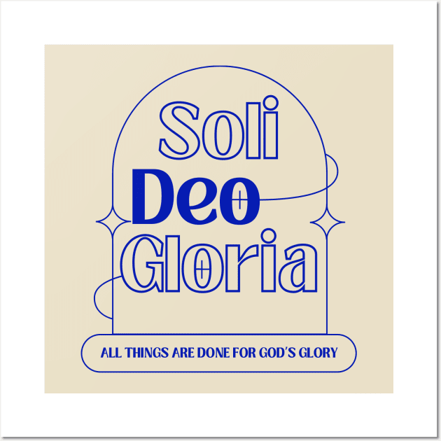 Soli Deo Gloria Modern Design in Light Theme Wall Art by stefaniebelinda